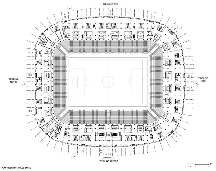 zemljevid Lille stadion