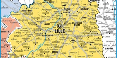 Zemljevid Lille članica