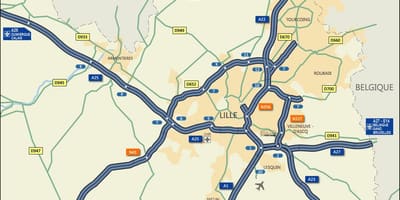 Lille cestni zemljevid
