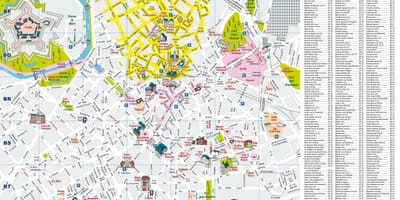 Zemljevid Lille mesto 