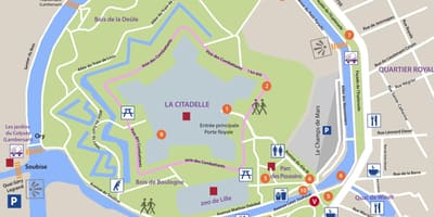 Zemljevid Lille park